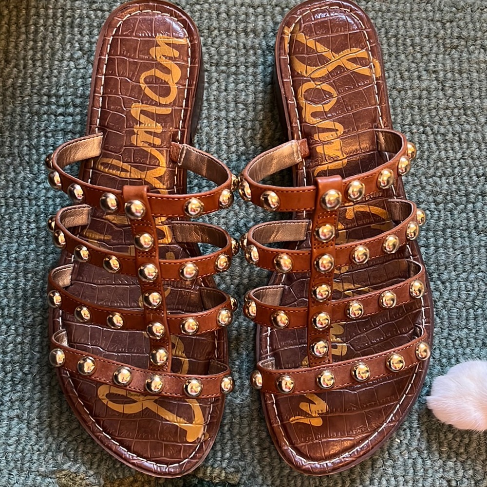 Sam Edelman Sandal, Brown, Size 8